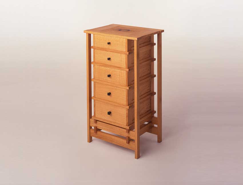 Chest if drawers side view
