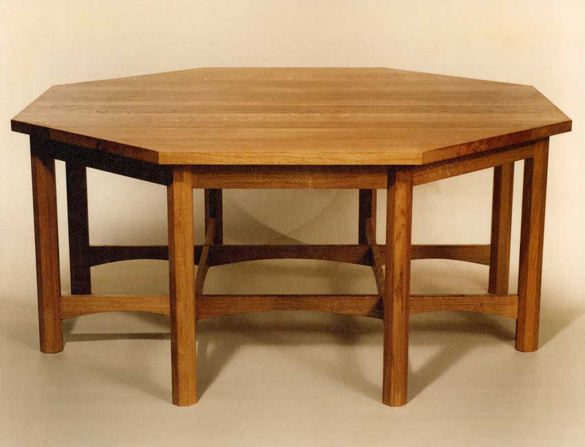 Octagonal dining table