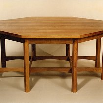 Octagonal dining table